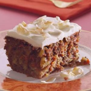 Low Carb Carrot Zucchini Cake Cream Cheese Frosting