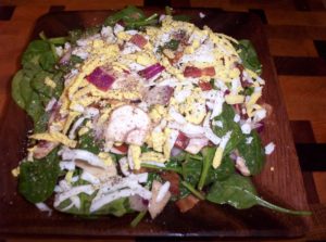 Low Carb Wilted Spinach Salad