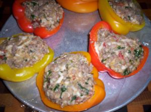 Low Carb Stuffed Red Peppers