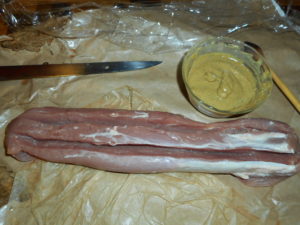 Low Carb Pork Tenderloin-Dijon Garlic Rosemary Glaze