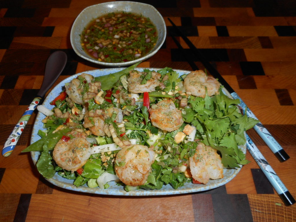 Low Carb Vietnamese Shrimp Salad - Diabetic Chef's Recipes