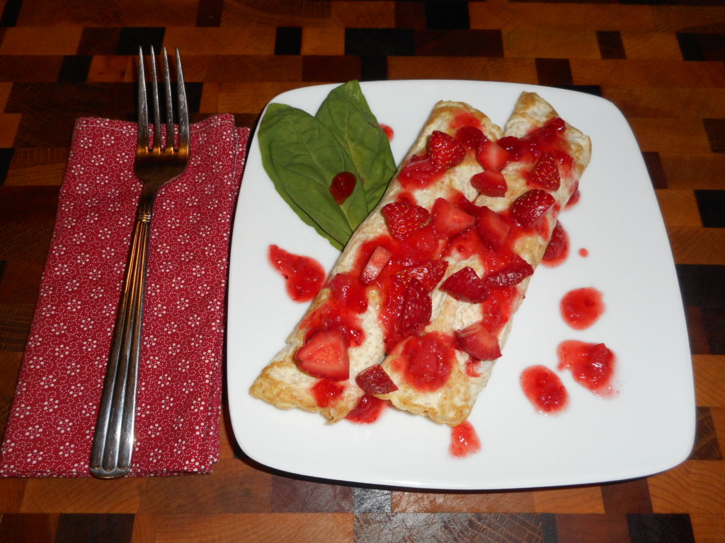 Low Carb Strawberry Orange Crêpes Diabetic Chef's Recipes