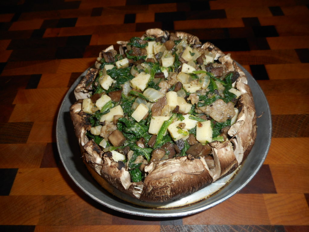 Low Carb Sausage Spinach Stuffed Portobello Mushrooms Diabetic Chef's