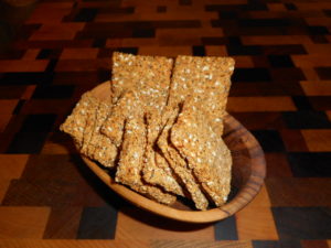 Low Carb Hazelnut Parmesan Crackers