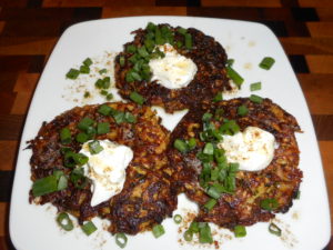 Low Carb Zucchini Cheese Latkes