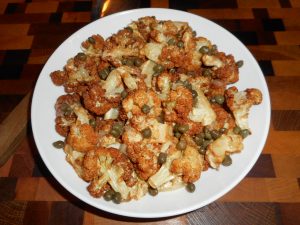 Low Carb Deep Fried Cauliflower With Lemon Capers