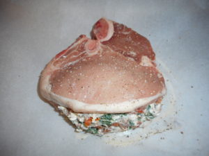 Low Carb Spinach Stuffed Pork Chops